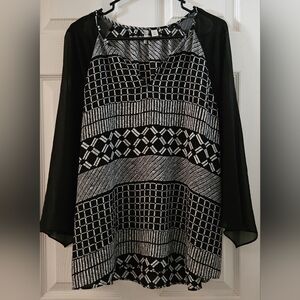 Cato Semi-Sheer Blouse